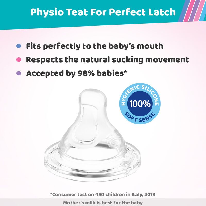 Perfect 5 Feeding Bottle 300ml Pink - Fast Flow image number 5